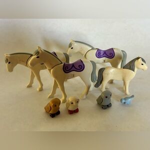 Playmobil Animal Lot‎ Circus Horses Owl Bird Vintage Figures